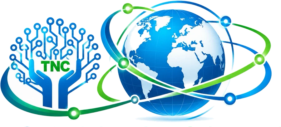 Technosaign Connect globe and circuit-tree emblem